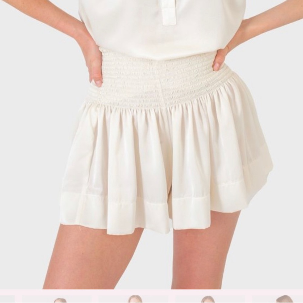 KOCH ERICA POLYSATIN SKIRT- CREAM-XS